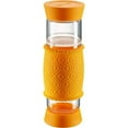 thumbnail image 1 of 19 oz T2GO Glass Tea Infuser, Orange, 1 of 1