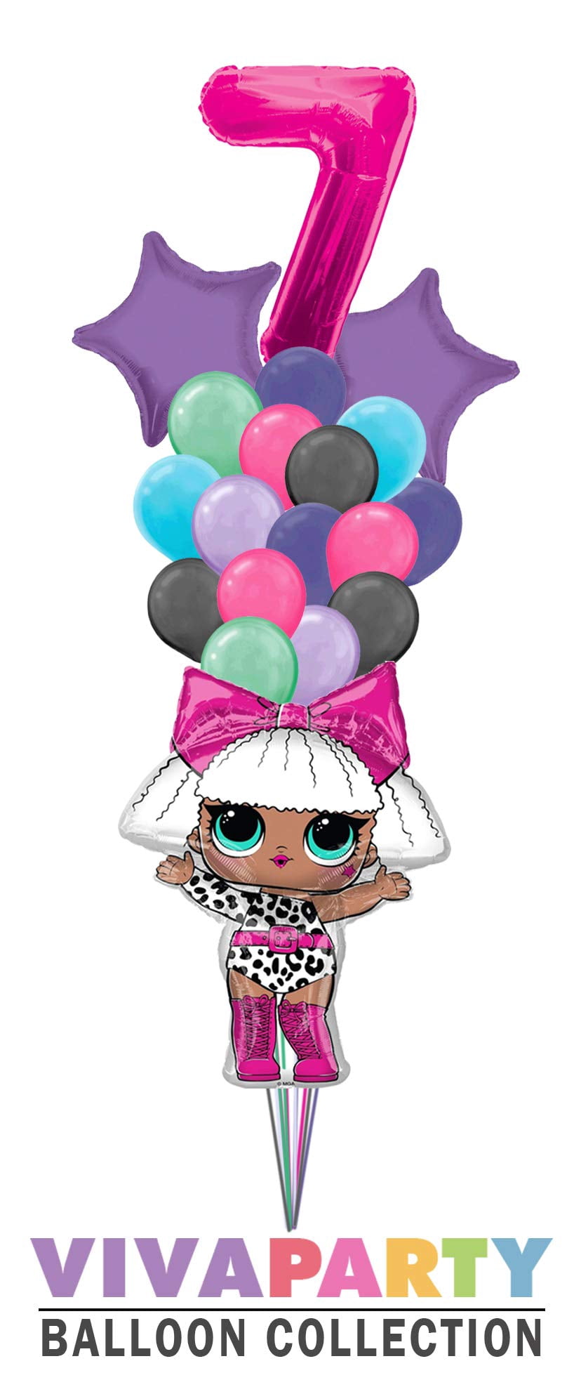 LoonBalloon Giant Purple "#1" Mylar Balloon - 40 Inch Jumbo Number One For Birthdays & Parties - View #7