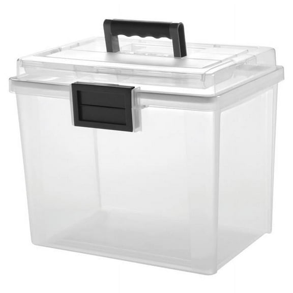 19 qt Ultimate Airtight Handy File Box, Clear