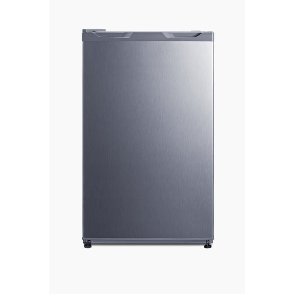 19" wide counter height manual defrost refrigerator-freezer in a stainless steel look