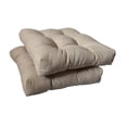 thumbnail image 1 of 19” x 19” Beige Outdoor Seating Cushions, Durable Weather Resistant (2 Count), 1 of 6
