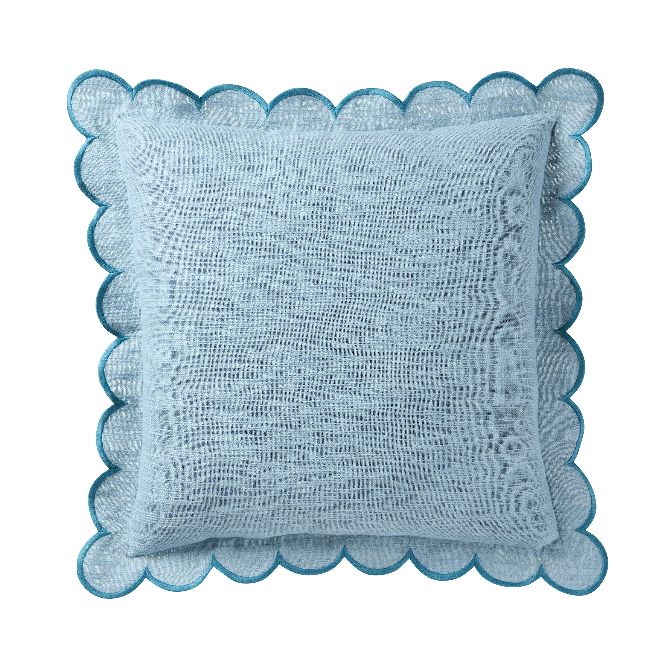 Cuscino Quadrato 45x45 Cm In Puro Cotone Con Pois Bianchi – Federa Rimovibile E Lavabile Per Divano E Camera Da Letto