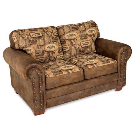 19 x 26.5 x 20 in. River Bend Loveseat, Brown