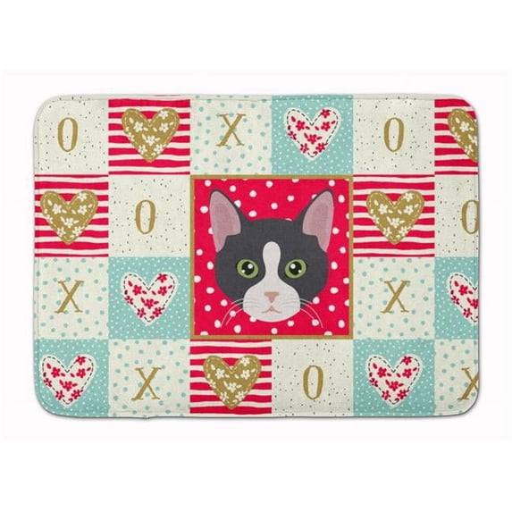 19 x 27 in. American Polydactyl Cat Love Machine Washable Memory Foam Mat