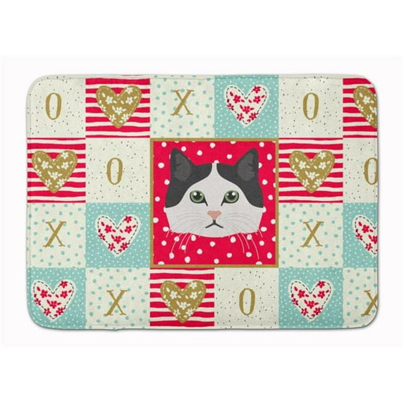 19 x 27 in. Ragamuffin Cat Love Machine Washable Memory Foam Mat