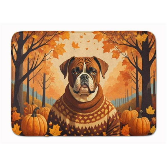 19 x 27 in. Unisex Boxer Fall Memory Foam Kitchen Mat