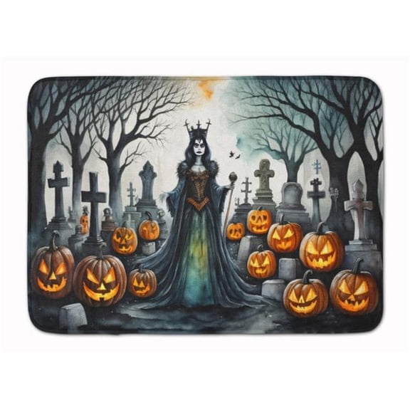 19 x 27 in. Unisex Evil Queen Spooky Halloween Memory Foam Kitchen Mat