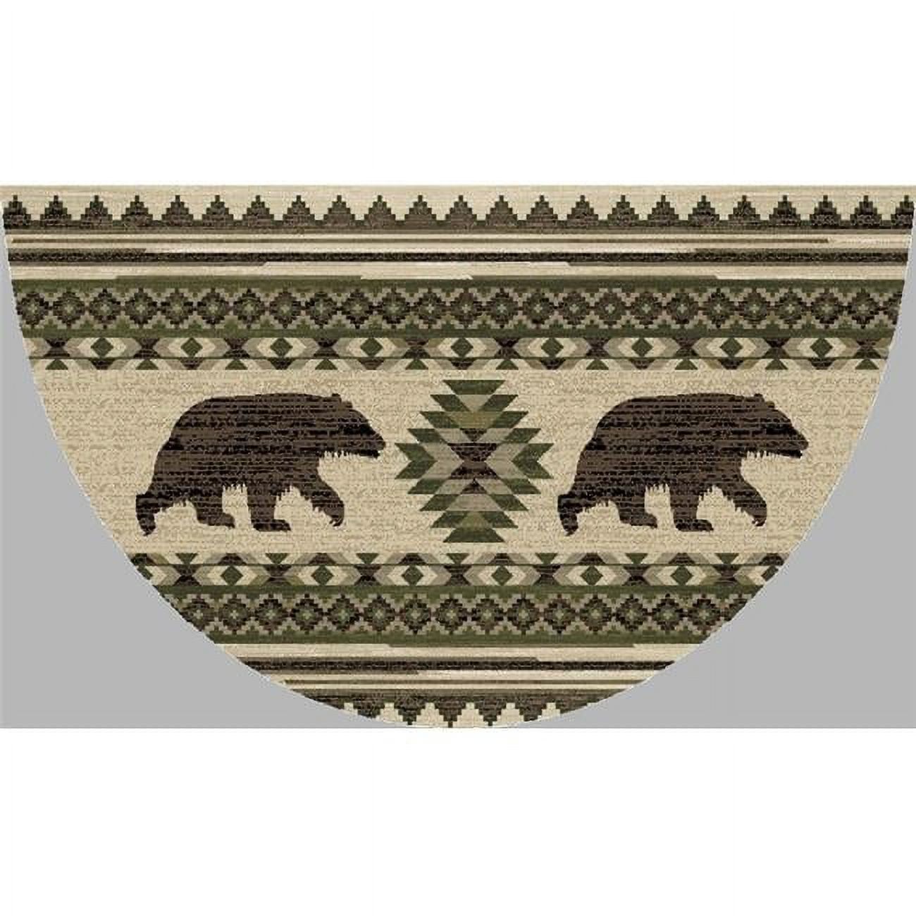 19 x 31 in. Cozy Cabin Bear Brothers Printed Nylon Kitchen Mat & Rug ...