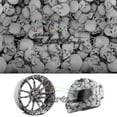 thumbnail image 1 of 19"x38" Hydrographic Film Hydro Dipping Water Transfer Black Skull Skeleton #13, 1 of 6