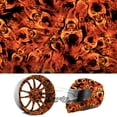 thumbnail image 1 of 19"x38" Hydrographic Film Hydro Dipping Water Transfer Fire Flame Skull Evil #14, 1 of 6