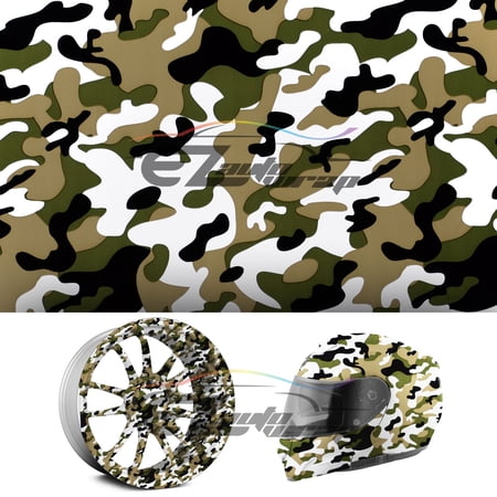 19"x38" Hydrographic Film Hydro Dipping Water Transfer Woodland Camouflage #9