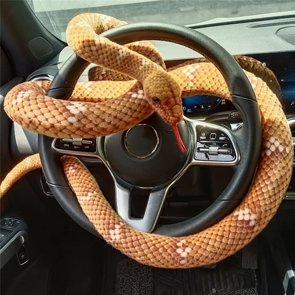 190/280cm Python Plush Toy Soft Giant Doll Funny Photo Props Spoof Trick Toy Simulation Golden Long Python Stuffed Snake Plushie Toy Home Decoration