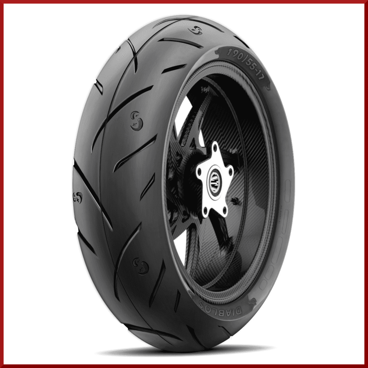 MMT® S1-XX High-Performance 190/55-17 Rear Motorcycle Tire 75W