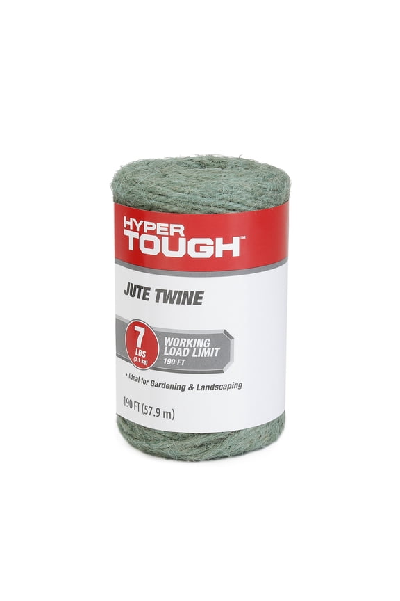 190ft Jute Twine Green, 7 lb Working Load Limit