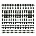 thumbnail image 1 of 190 Pcs Car Push Pin Rivet Trim Clips Kit Auto Fastener Plastic Fastener Rivet, 1 of 8