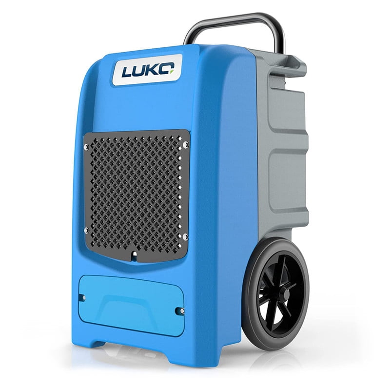 190 pt. 6000 sq.ft. Bucketless Commercial Dehumidifier in. Blue with Drain Hose