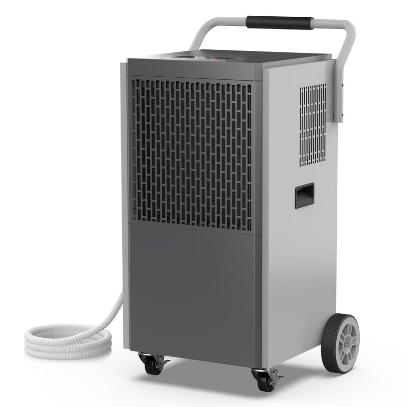 190 pt. 6000 sq.ft. Bucketless Industrial Dehumidifier in. Blacks for Garage, with Drain Hose, Auto-OFF, 10-95%RH Range