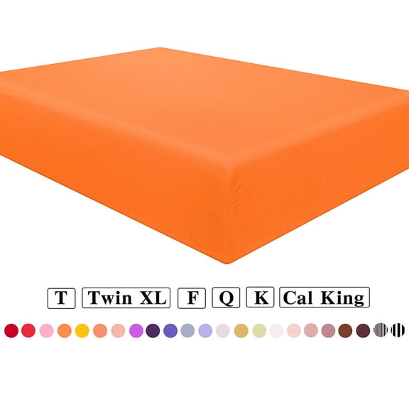 1900 Count Ultra Soft Fitted Sheet 15" Deep Pocket Fully Elastic Wrinkle Free