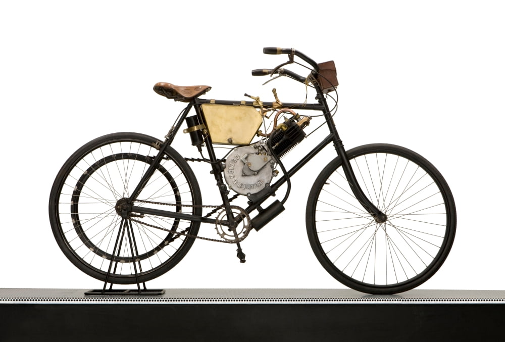 1900 De Dion Bouton-engined motorcycle Canvas Art - Panoramic Images (24 x 36)