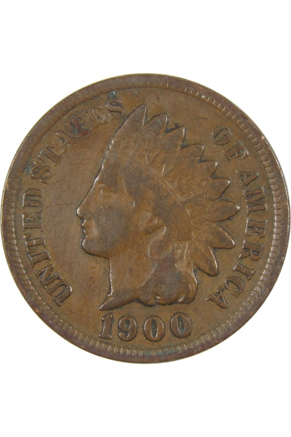 1900 Indian Head Cent G Good Penny 1c Coin
