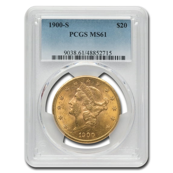 1900-S $20 Liberty Gold Double Eagle MS-61 PCGS