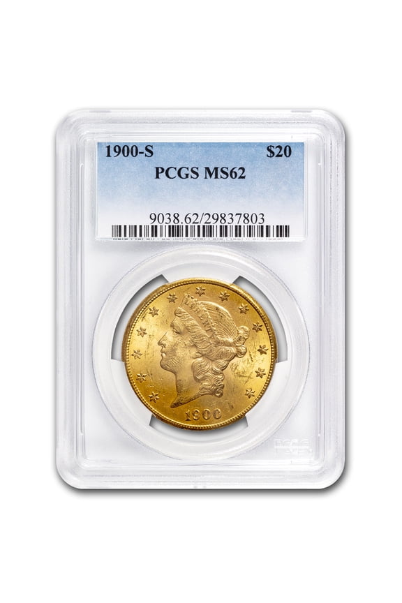 1900-S $20 Liberty Gold Double Eagle MS-62 PCGS