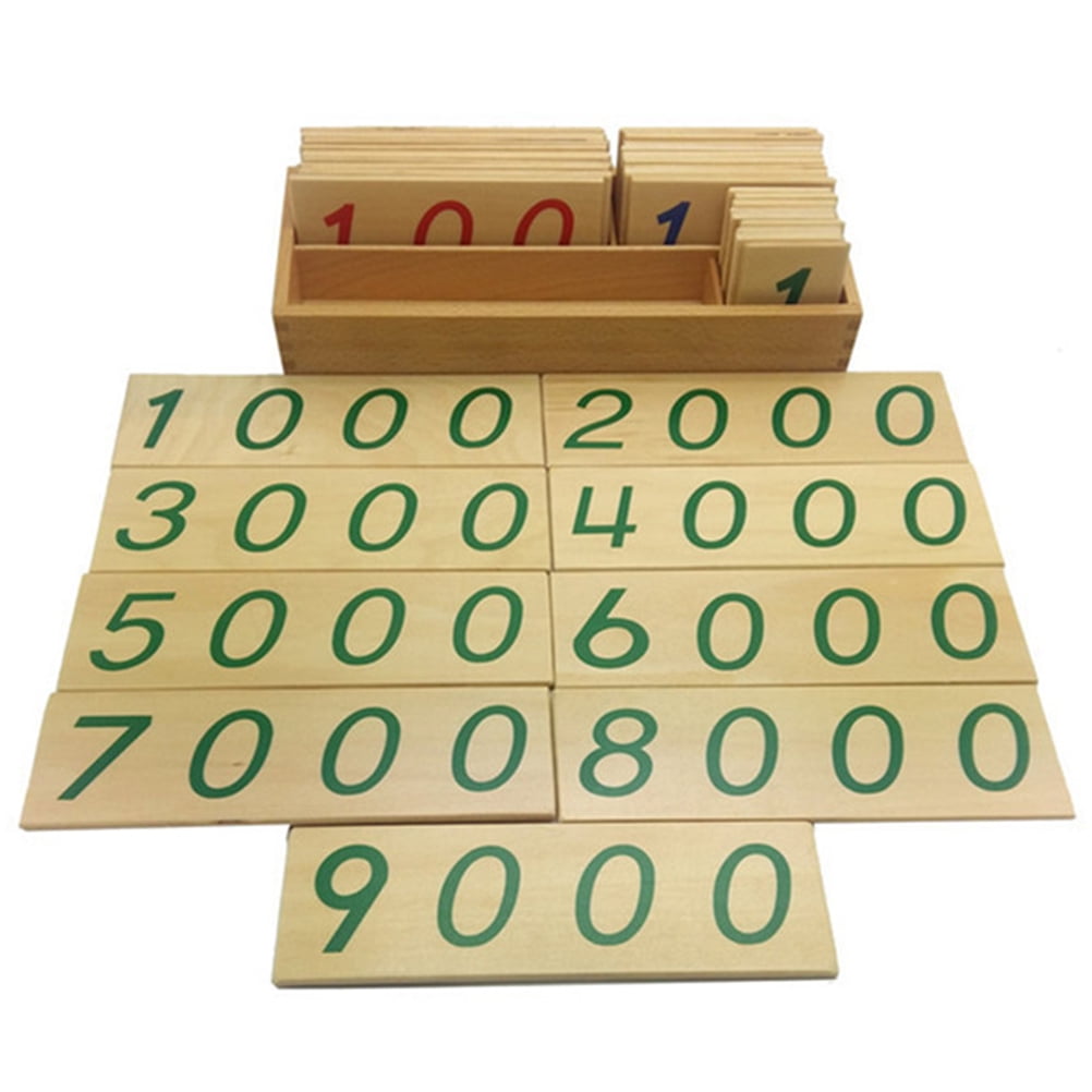 19000 Mini Digital Card Wood Number Toy Cards Wooden Kid Toys Kids ...