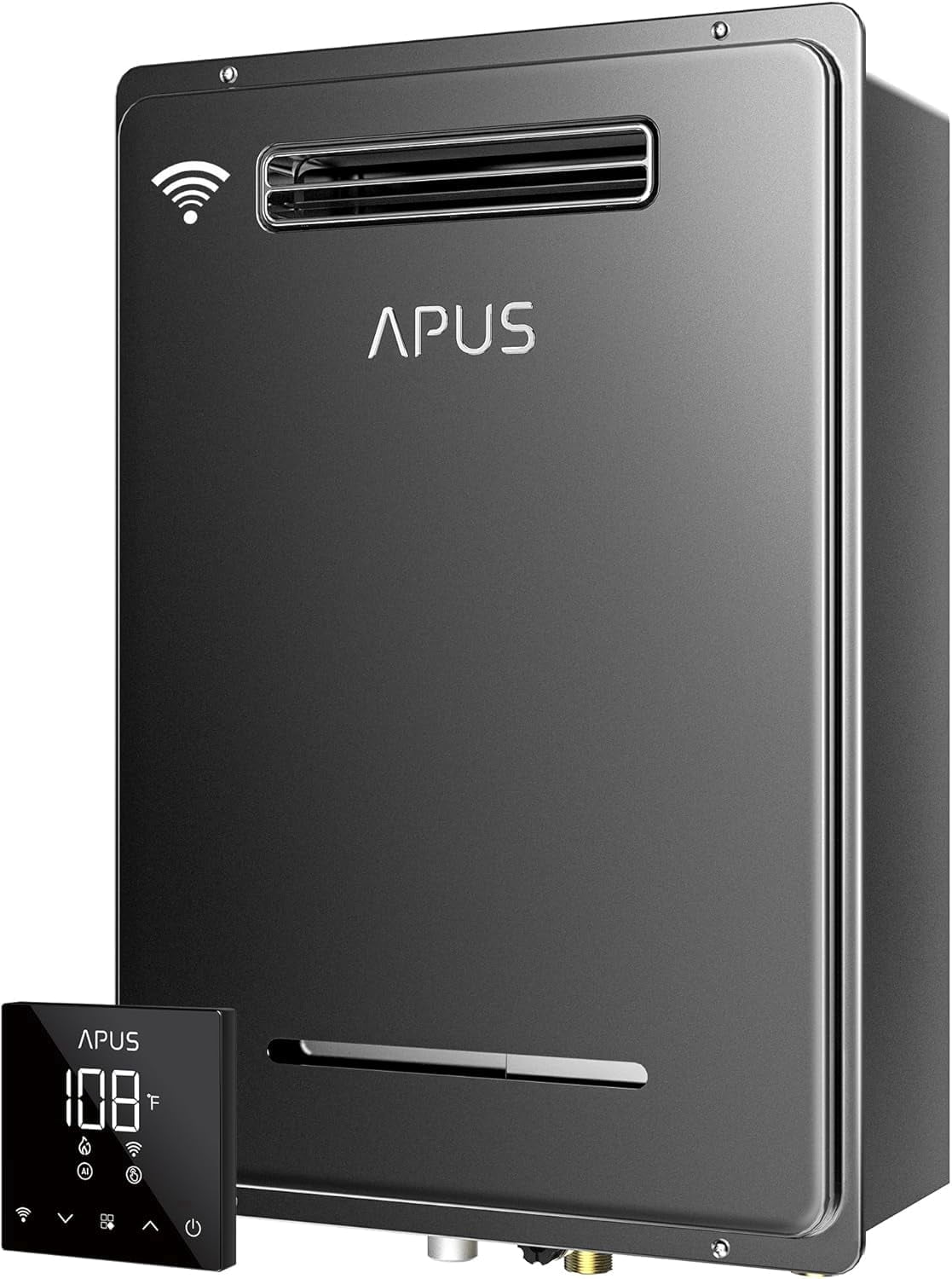 190000BTU Outdoor Tankless Water Heater,with WiFi & Remote Control,High Efficiency for Supports 5 Outlets