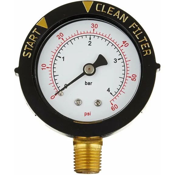 #190058 Pool & Spa Filter Pressure Gauge, 0-60 PSI General Replacement Gauge