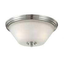 190071217-Thomas Lighting-Pittman - Two Light Flush Mount-Brushed Nickel Finish