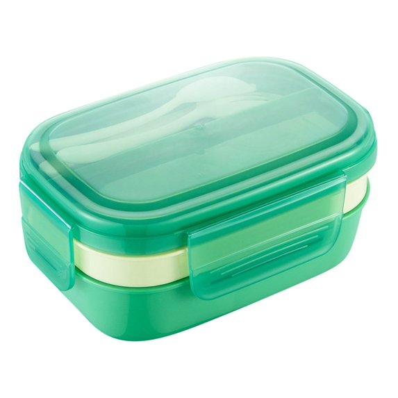 1900ml Stackable Bento Box, Large Capacity Leakproof Lunch Containers with Utensil Set, for Dining Out Work Picnic, Divided Meal Prep Storage