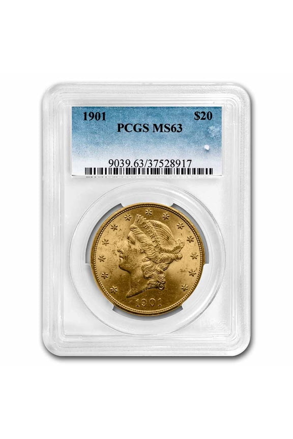 1901 $20 Liberty Gold Double Eagle MS-63 PCGS