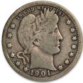 thumbnail image 1 of 1901 Barber Quarter Fine, 1 of 2