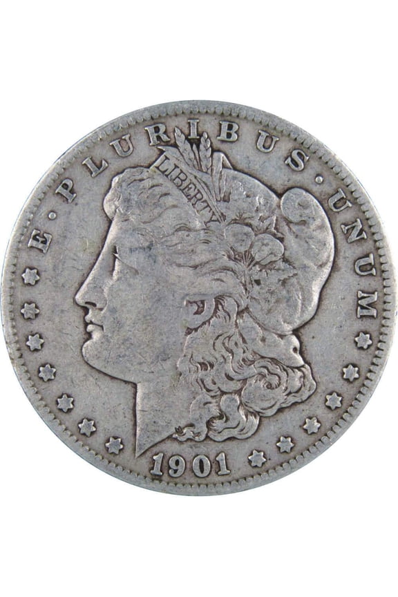 1901 O Morgan Dollar F Fine 90% Silver $1 US Coin Collectible