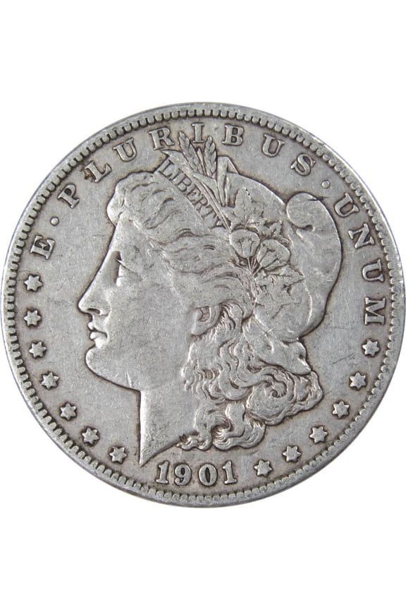 1901 O Morgan Dollar VF Very Fine 90% Silver $1 US Coin Collectible