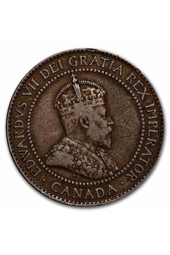 1902-1910 Canada Large Cent Edward VII Avg Circ