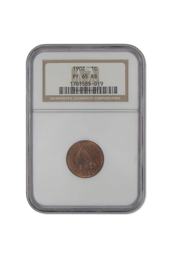 1902 Indian Head Cent PF 65 RB NGC Penny Proof 1c Coin
