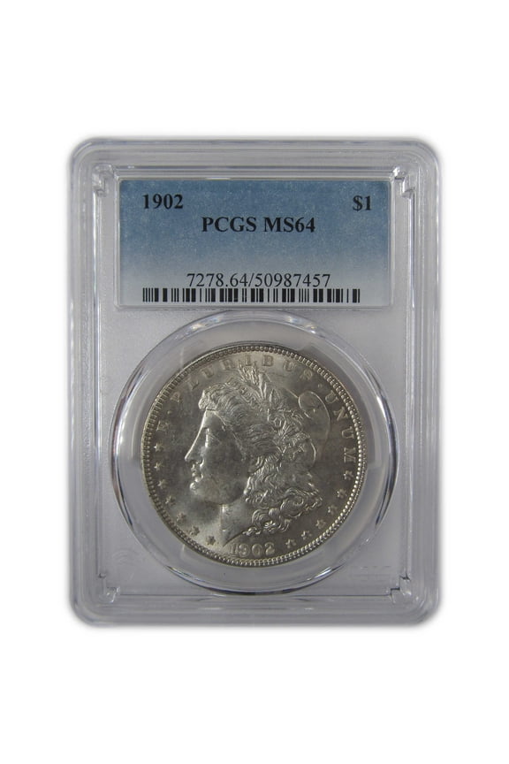 1902 Morgan Dollar MS 64 PCGS Silver Uncirculated $1 Coin SKU:I23167