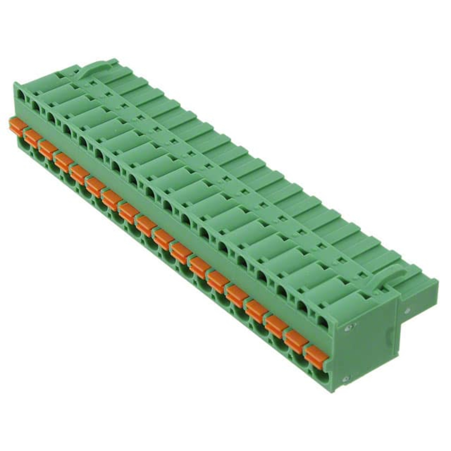 1902275 Connector18 Position Terminal Block Plug, Female Sockets 0.200 (5.08mm) 180° Free Hanging (In-Line) FKCT 2,5/18-ST-5,08 :RoHS