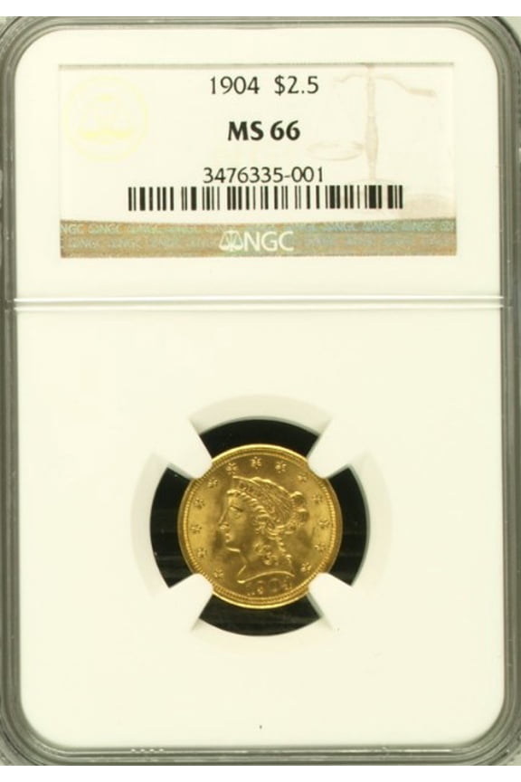1904 $2.5 Liberty MS66 NGC (PA3476335001)