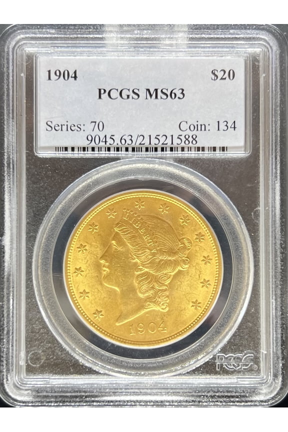 1904 $20 Liberty MS63 PCGS (PA21521588)