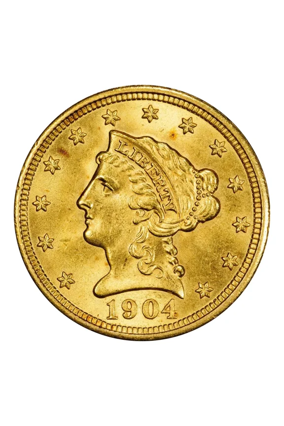 1904 P $2.50 Gold Liberty Head Quarter Eagle PCGS MS-64