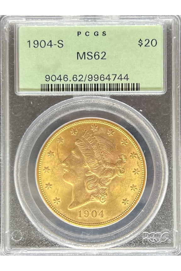 1904-S $20 Liberty MS62 PCGS OGH (PA9964744)