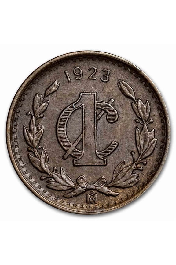 1905-1949 Mexico Bronze 1 Centavo XF/AU