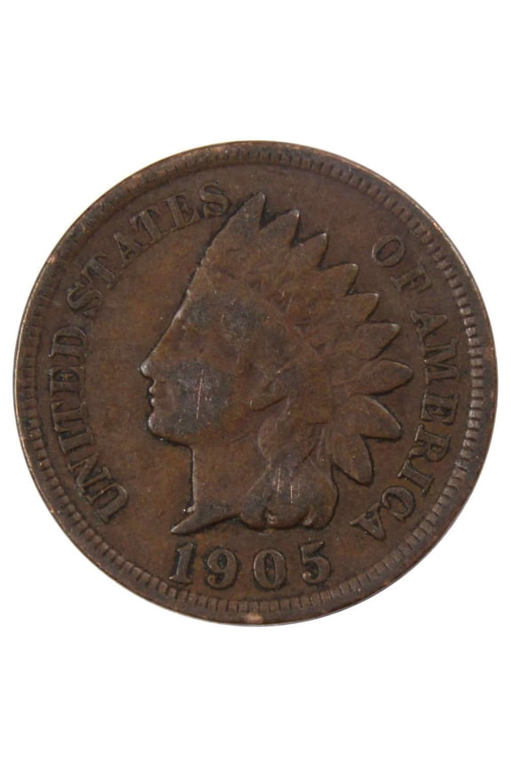 1905 Indian Head Cent G Good Bronze Penny 1c Coin Collectible