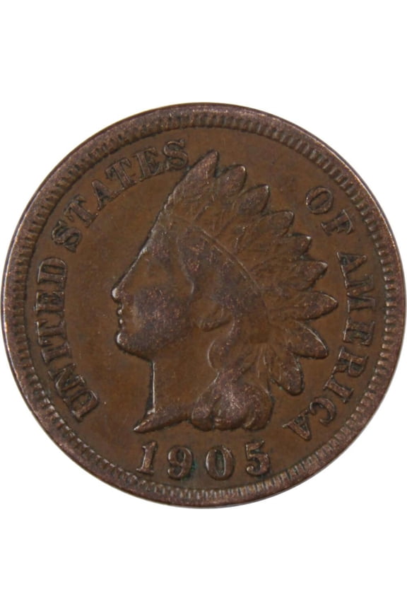 1905 Indian Head Cent VF Very Fine Bronze Penny 1c Coin Collectible