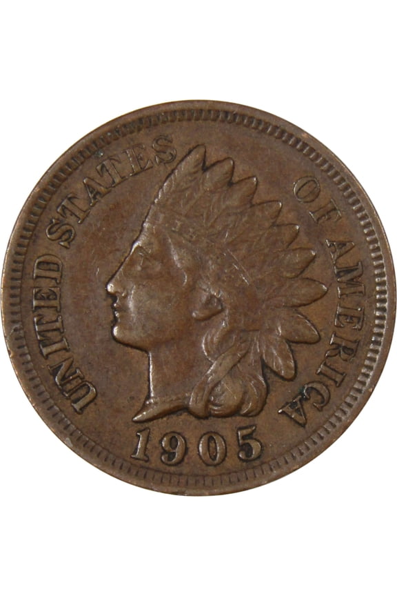 1905 Indian Head Cent XF EF Extremely Fine Bronze Penny 1c Coin Collectible