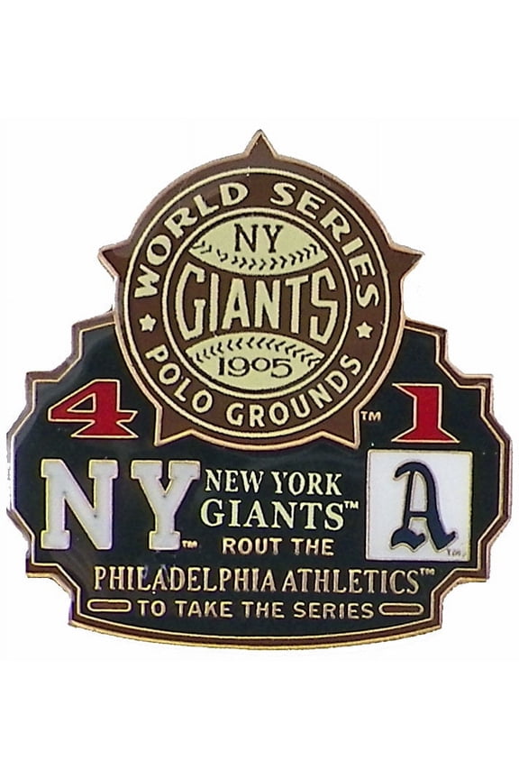 1905 World Series Commemorative Pin - Giants vs. Athletics