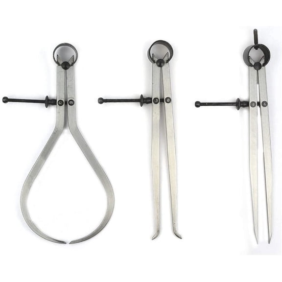 19053C 3 Pieces 8-Inch Spring Caliper / Divider Set
