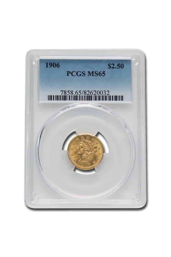 1906 $2.50 Liberty Gold Quarter Eagle MS-65 PCGS